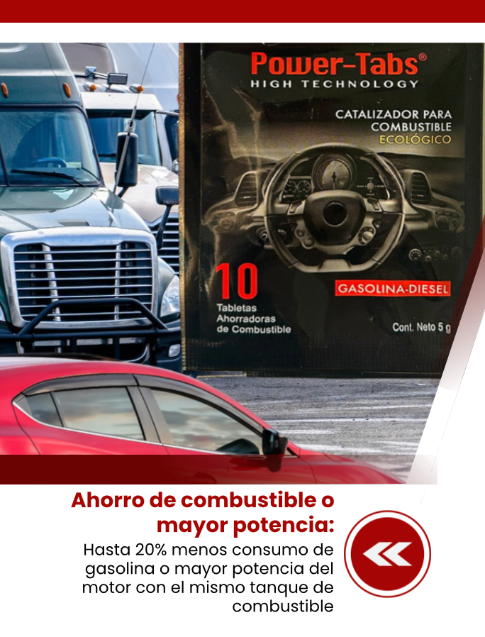 La nutricion de tu vehiculo con POWER TABS