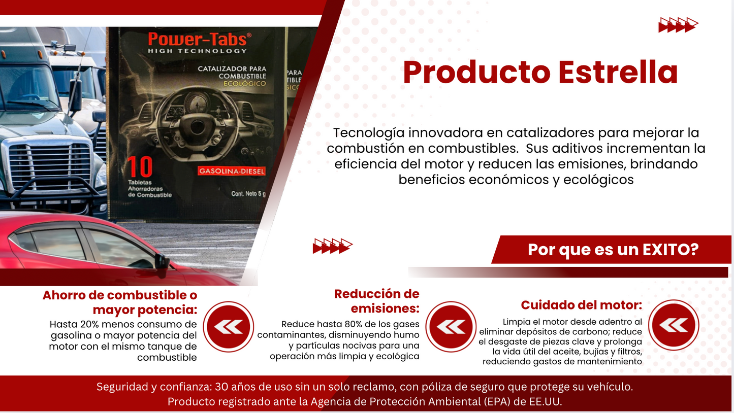 La nutricion de tu vehiculo con POWER TABS