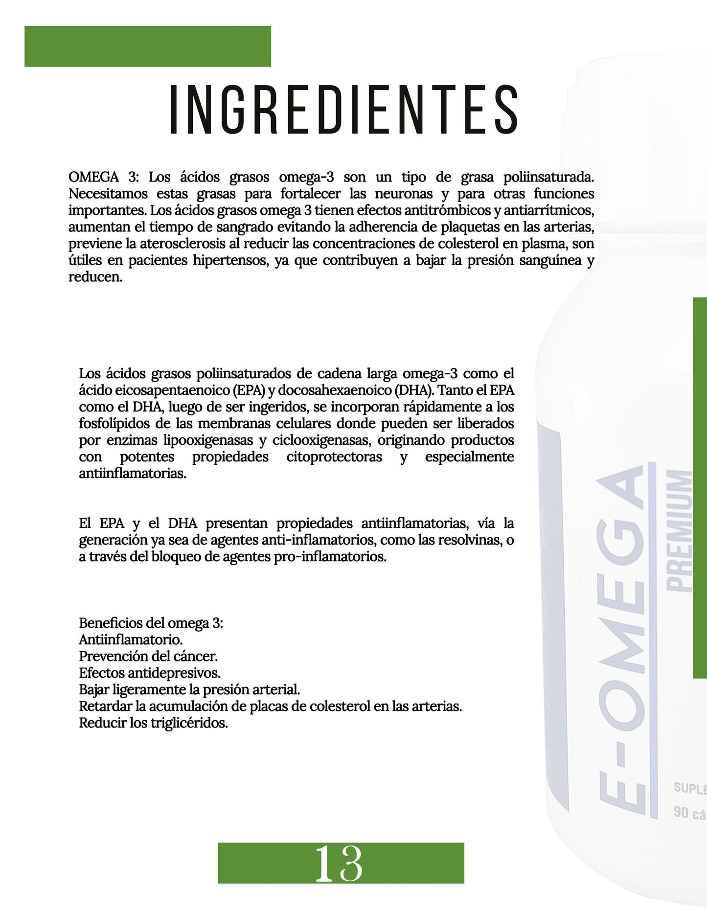 E-OMEGA PREMIUM CON EPA & DHA