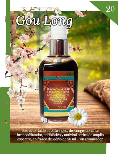 GOU-LONG. Extracto fluido bucofaríngeo