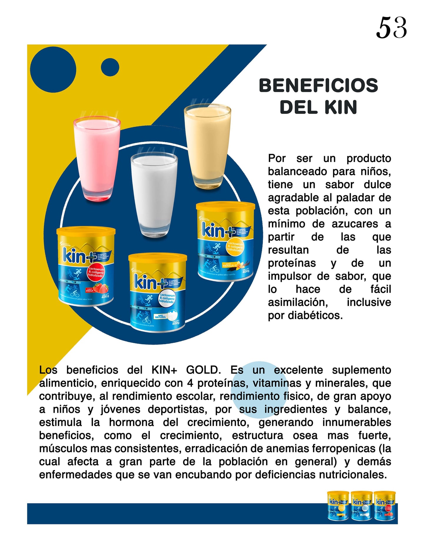 KIN+ Natural - Suplemento de Suero de Leche "Whey Protein" y Colágeno Hidrolizado