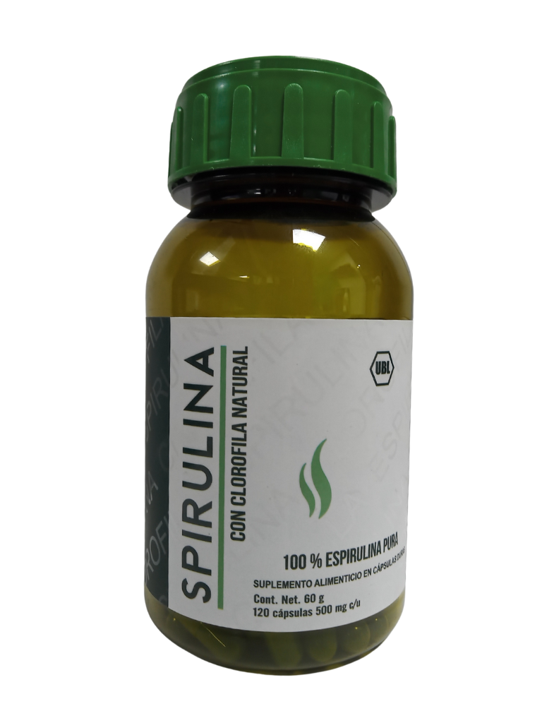 100% Espirulina Pura con Clorofila