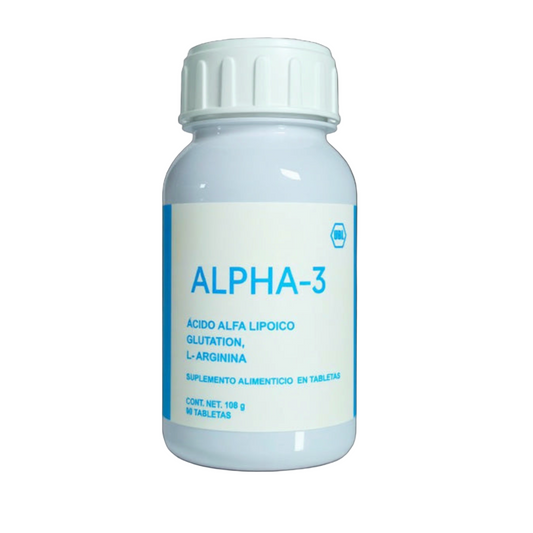 ALPHA-3 Ácido Alfa Lipoico, Glutatión y L-Arginina